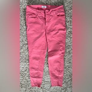 Kensie Jeans Pink Skinny Ankle Jeans